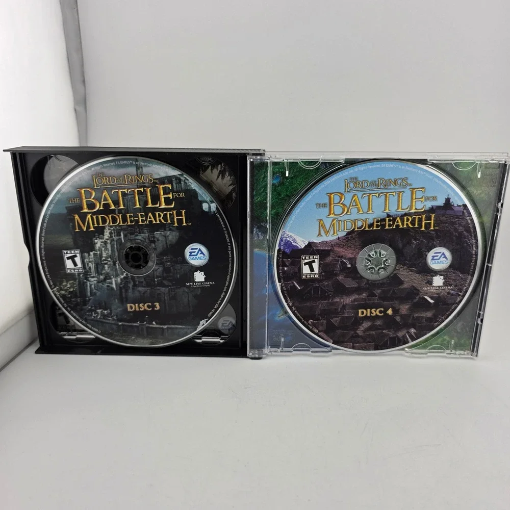 EA The Lord of the Rings The Battle for Middle-Earth PC-CD 4-Disc Set FAIR